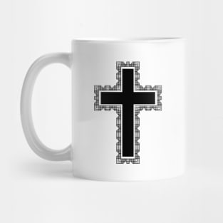 Christian Cross (black) Mug